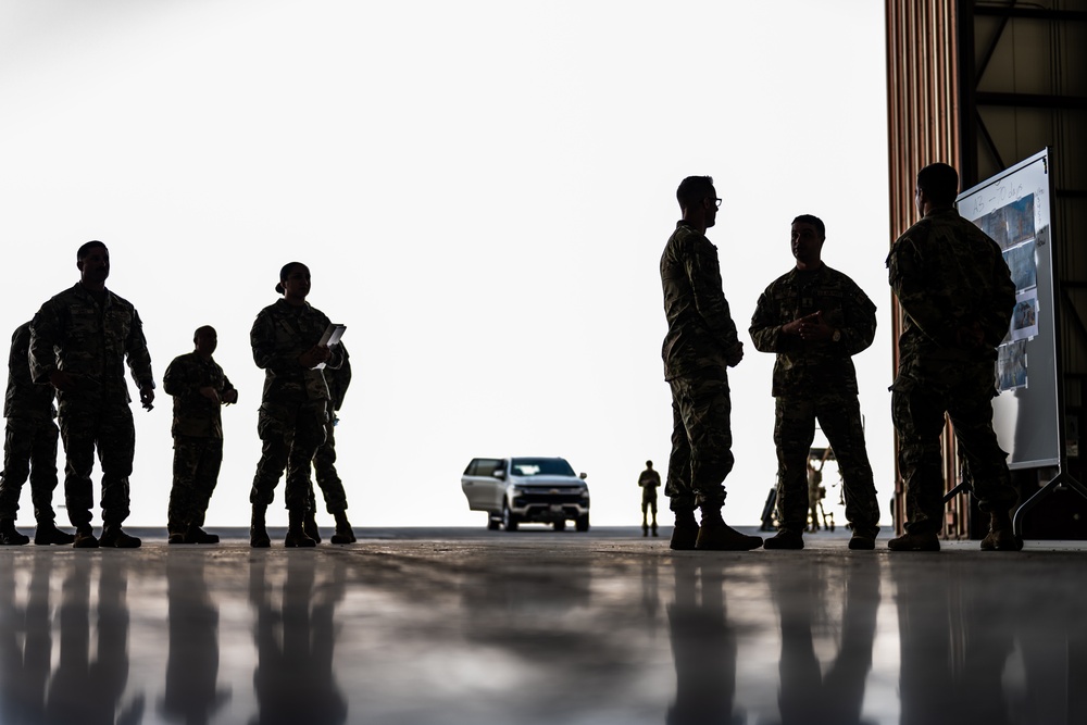 AFCENT command chief tours the 379th AEW