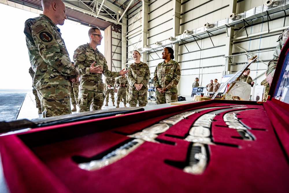 AFCENT command chief tours the 379th AEW