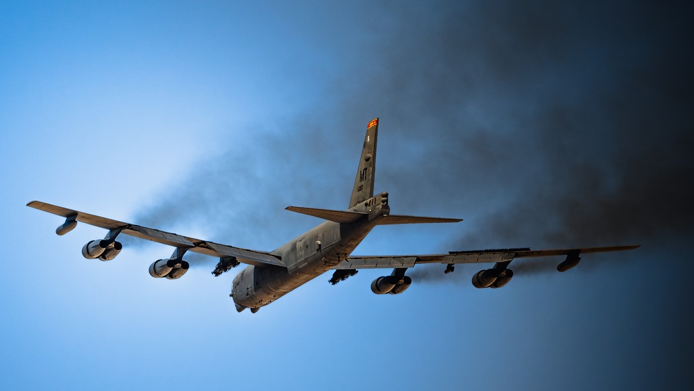 B-52 Stratofortress conduct sorties within the CENTCOM AOR