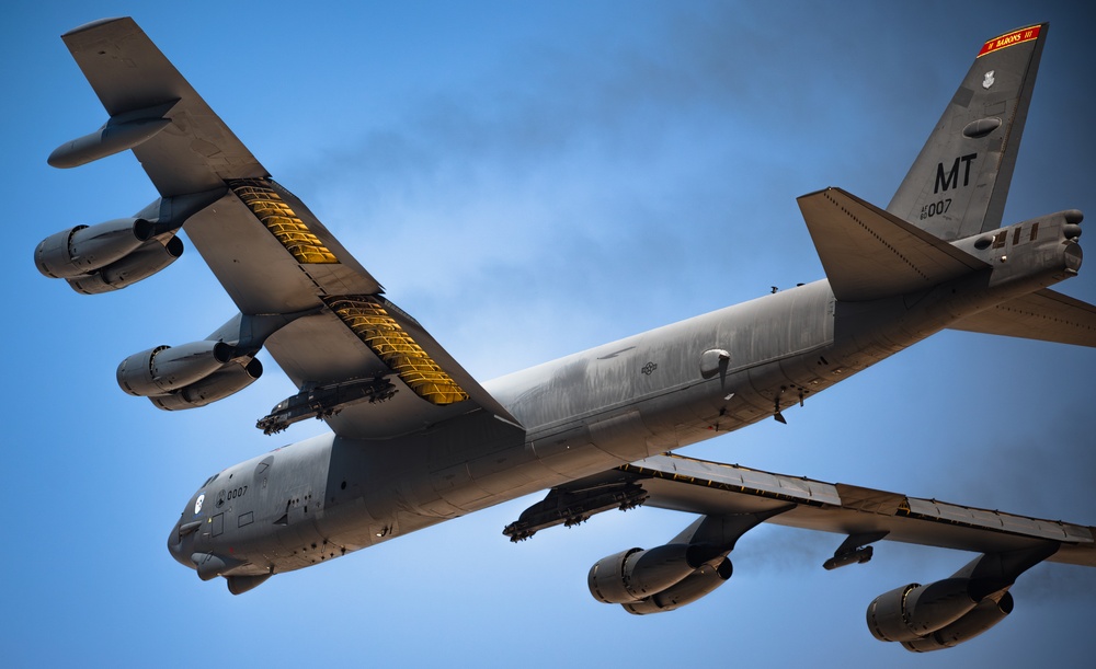 B-52 Stratofortress conduct sorties within the CENTCOM AOR