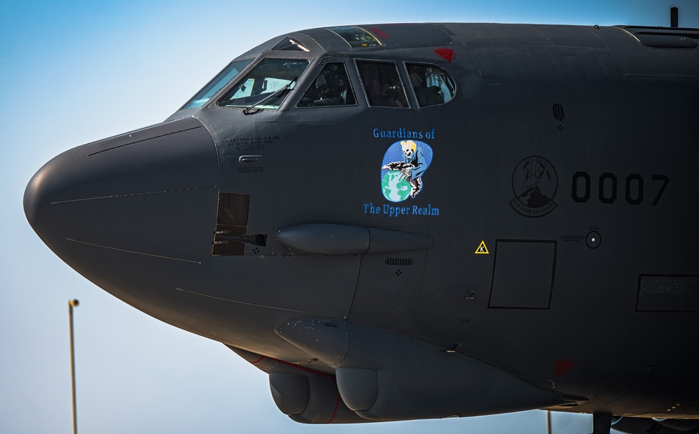 B-52 Stratofortress conduct sorties within the CENTCOM AOR