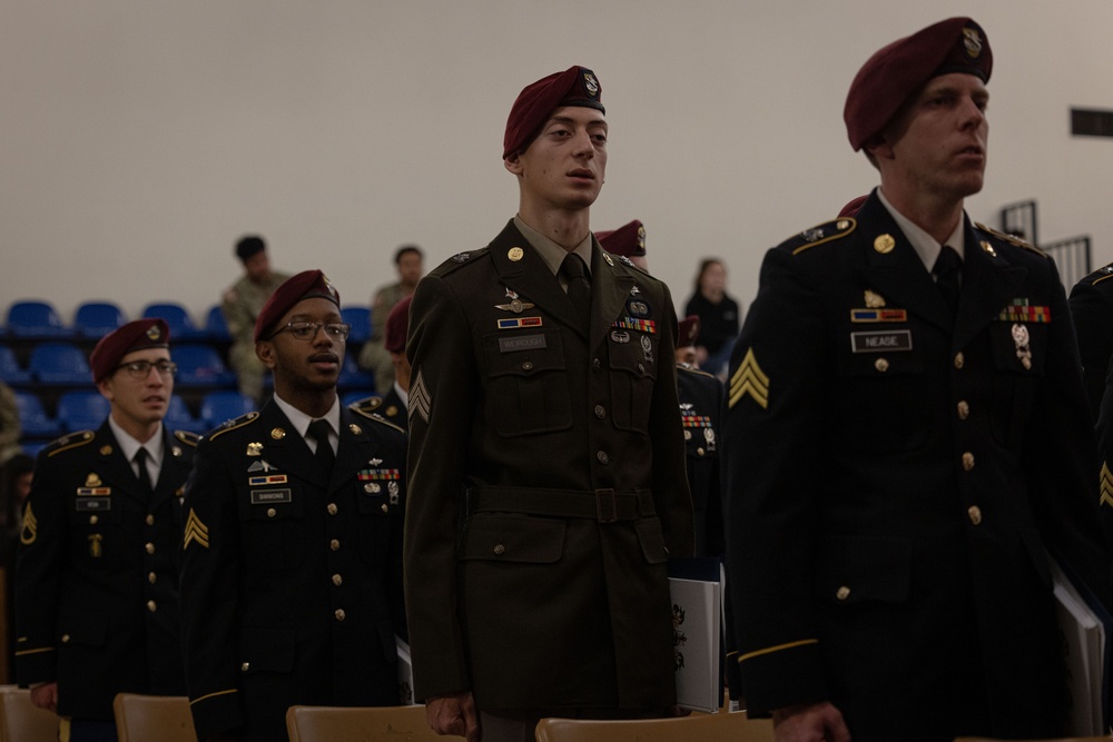 173rd Airborne Brigade hosts noncommissioned officer induction ceremony for Vicenza Military Community