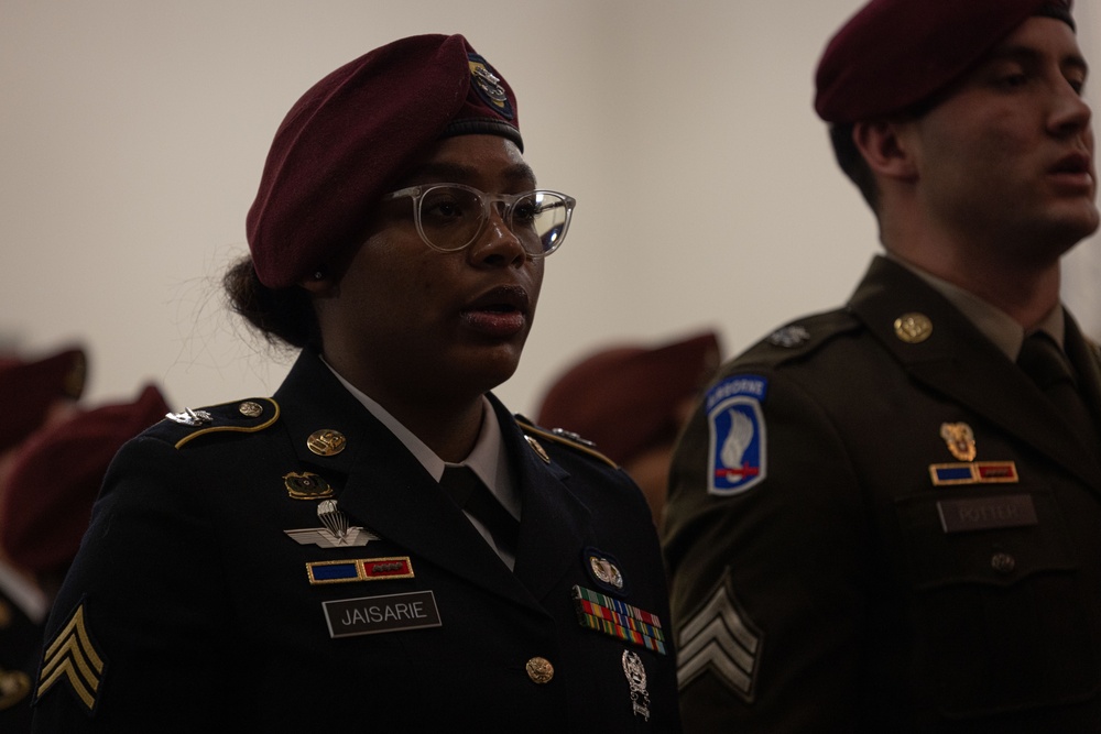 173rd Airborne Brigade hosts noncommissioned officer induction ceremony for Vicenza Military Community