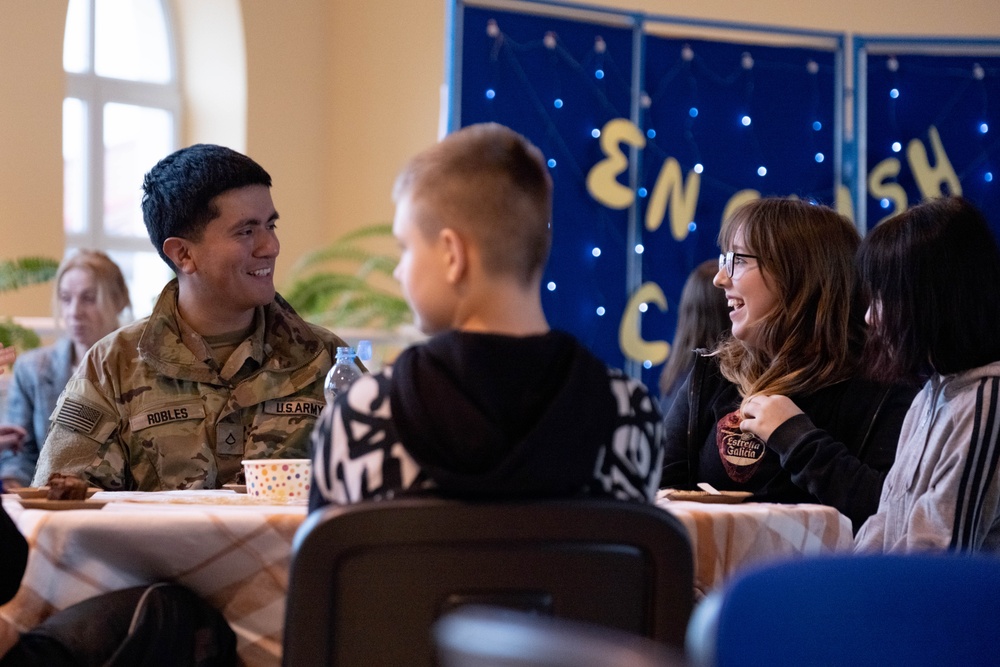 U.S. Soldiers Forge Meaningful Connections with Polish Students Through Language Exchange