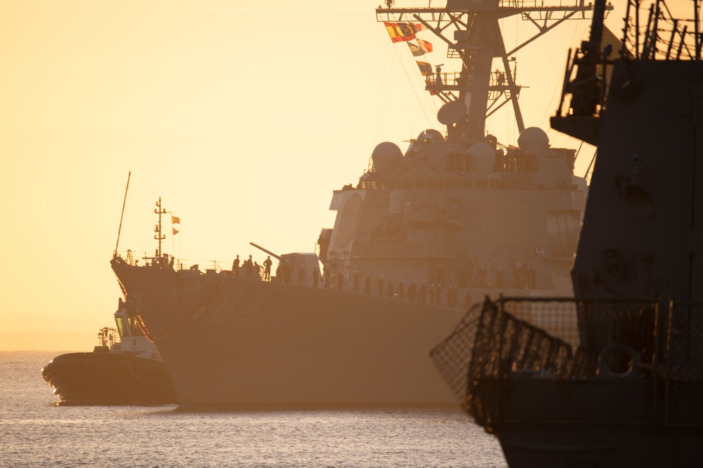 USS Bulkeley (DDG 84) Returns to homeport Rota, Spain