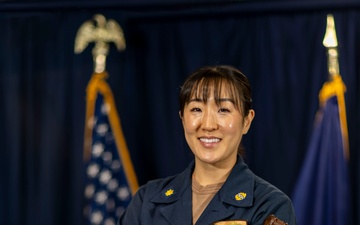 USS Abraham Lincoln ship’s judge poses for an environmental portrait