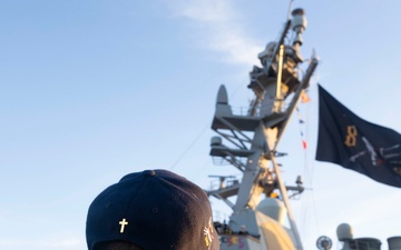 USS Bulkeley arrives in Rota, Spain from deplyoment.