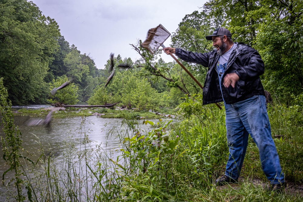 Natural Resource Branch restocks local waters with fresh fish