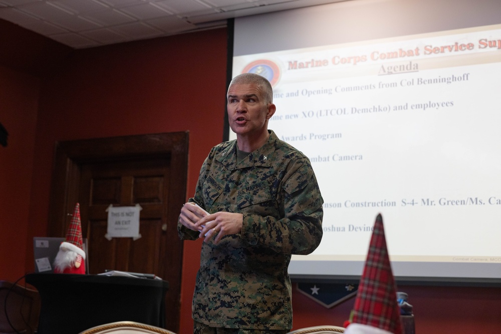 Marine Corps Combat Service Support Schools hosts civilian town hall