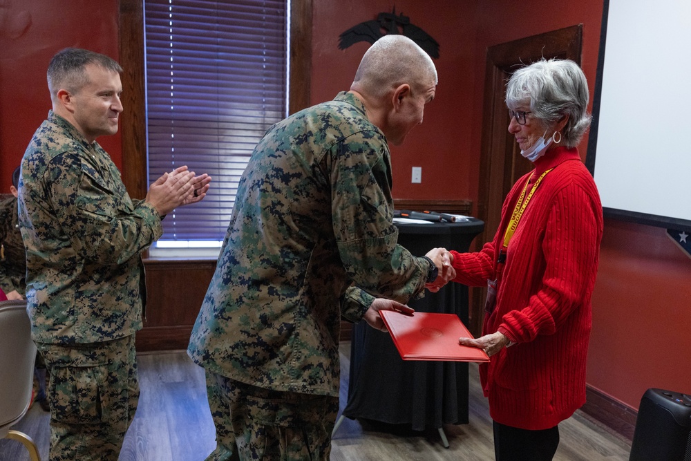 Marine Corps Combat Service Support Schools hosts civilian town hall