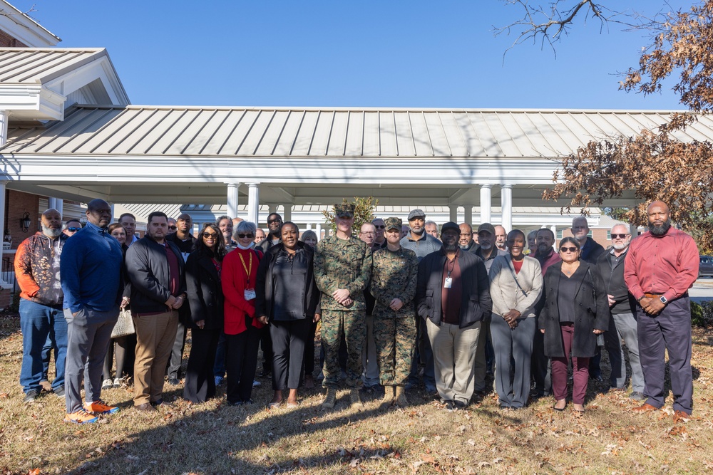 Marine Corps Combat Service Support Schools hosts civilian town hall