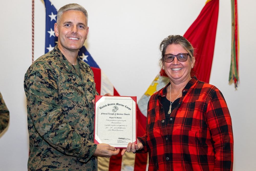 MCAS Miramar awards employees with the Federal Length of Service Award