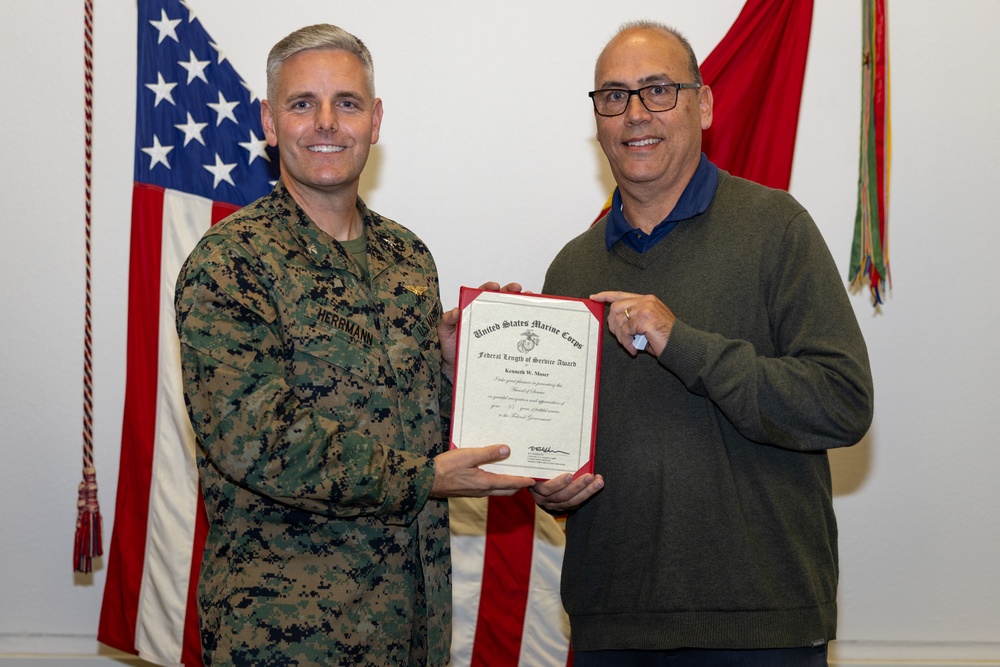 MCAS Miramar awards employees with the Federal Length of Service Award