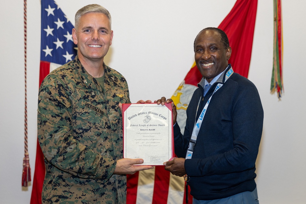 MCAS Miramar awards employees with the Federal Length of Service Award