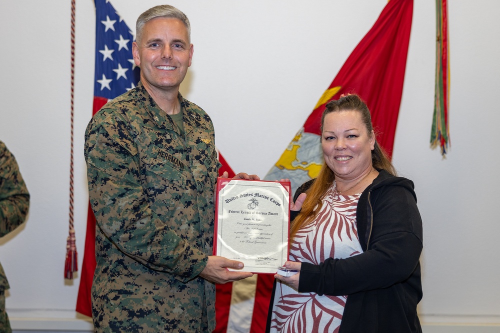 MCAS Miramar awards employees with the Federal Length of Service Award