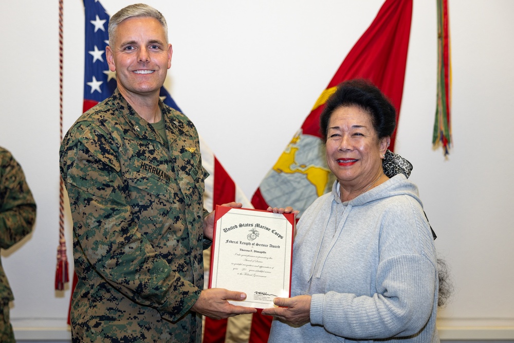 MCAS Miramar awards employees with the Federal Length of Service Award