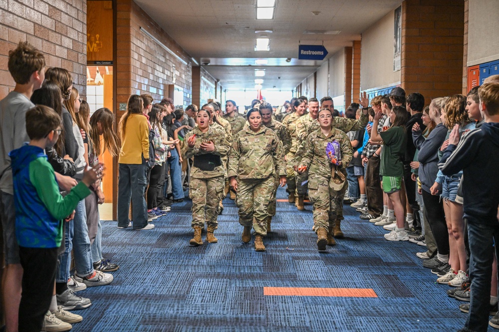 Hill Airmen celebrated at local junior high