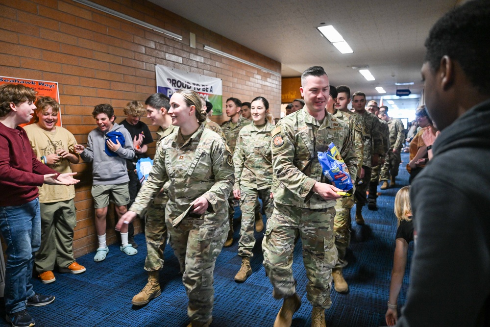 Hill Airmen celebrated at local junior high