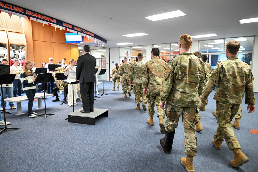 Hill Airmen celebrated at local junior high