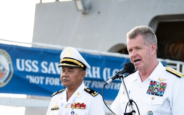 USINDOPACOM commander visits USS Savannah