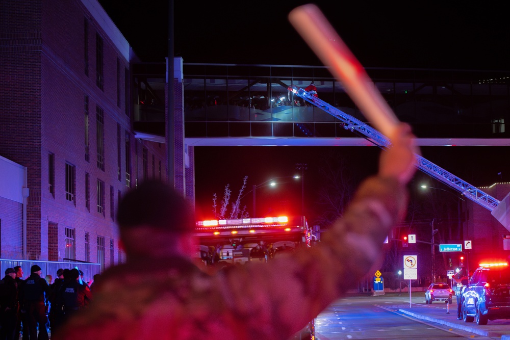 124th Security Forces Shine Their Lights for Kids in the Hospital