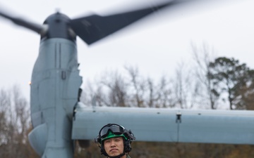 VMM-162 Marine reenlists midflight