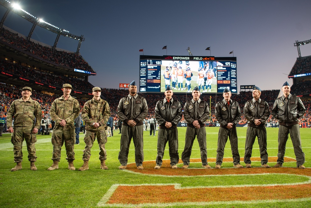 16th Special Operations Squadron conducts flyover of Denver Broncos Game