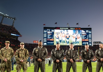 16th Special Operations Squadron conducts flyover of Denver Broncos Game