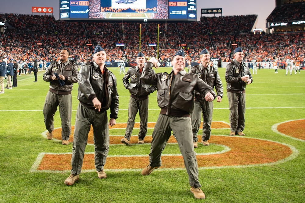 16th Special Operations Squadron conducts flyover of Denver Broncos Game