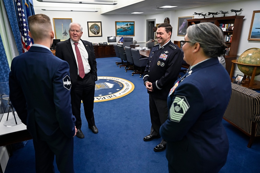 SecAF Kendall, CSO Saltzman host USSF 5th birthday at the Pentagon