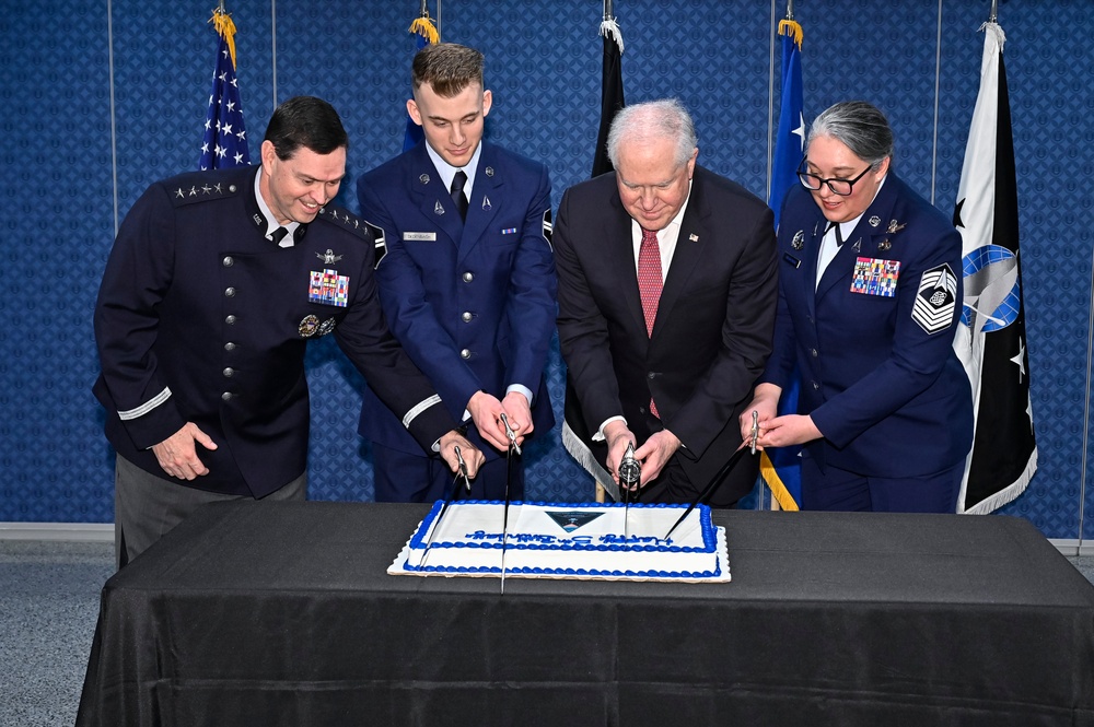 SecAF Kendall, CSO Saltzman host USSF 5th birthday at the Pentagon