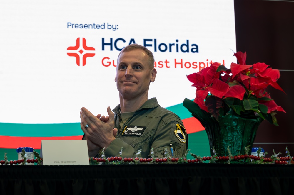 325th FW commander speaks at December Bay County Chamber of Commerce event