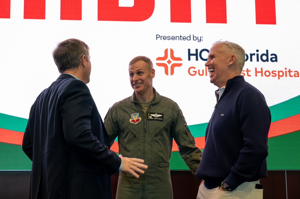 325th FW commander speaks at December Bay County Chamber of Commerce event