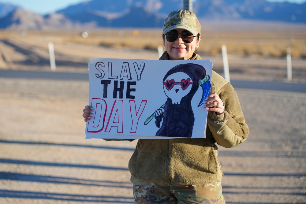 Creech Airmen spread holiday cheer