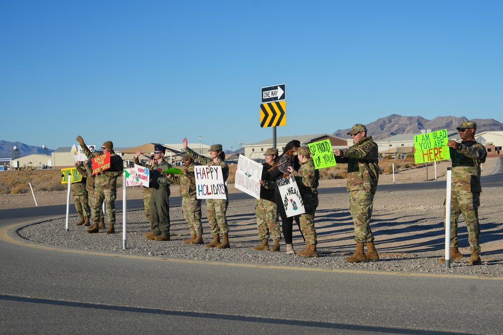 Creech Airmen spread holiday cheer