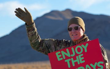 Creech Airmen spread holiday cheer