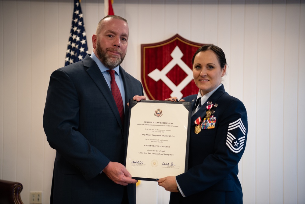 CMSgt. Lee retires following 25 year military career