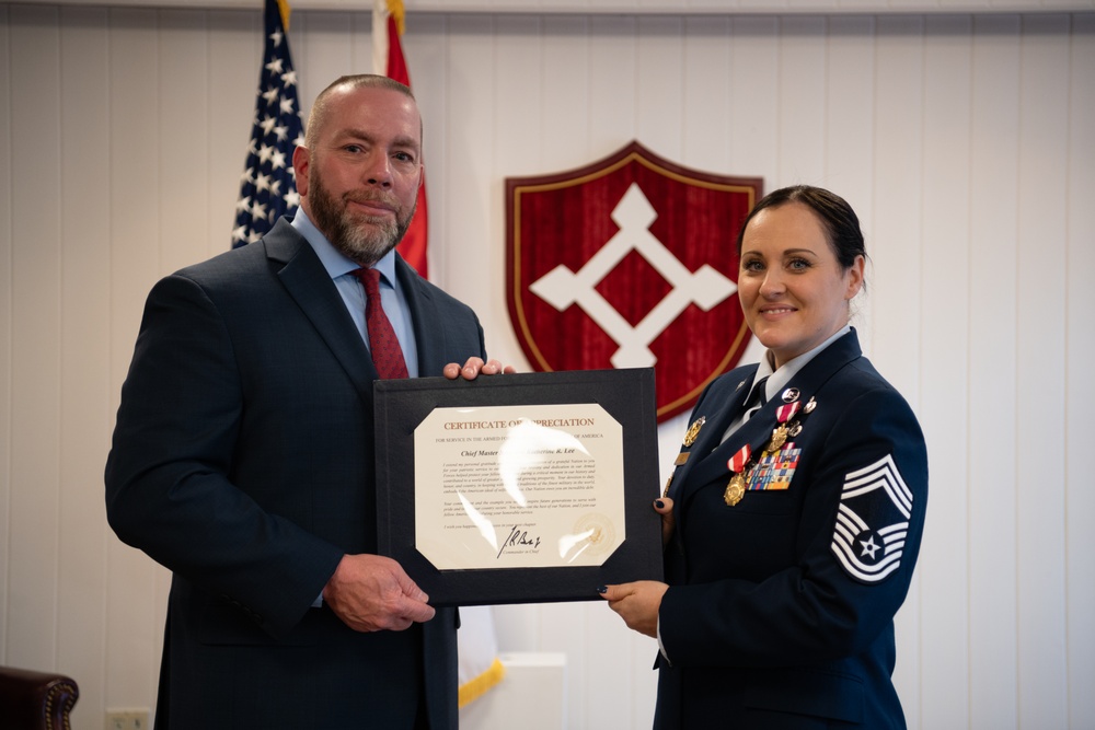 CMSgt. Lee retires following 25 year military career