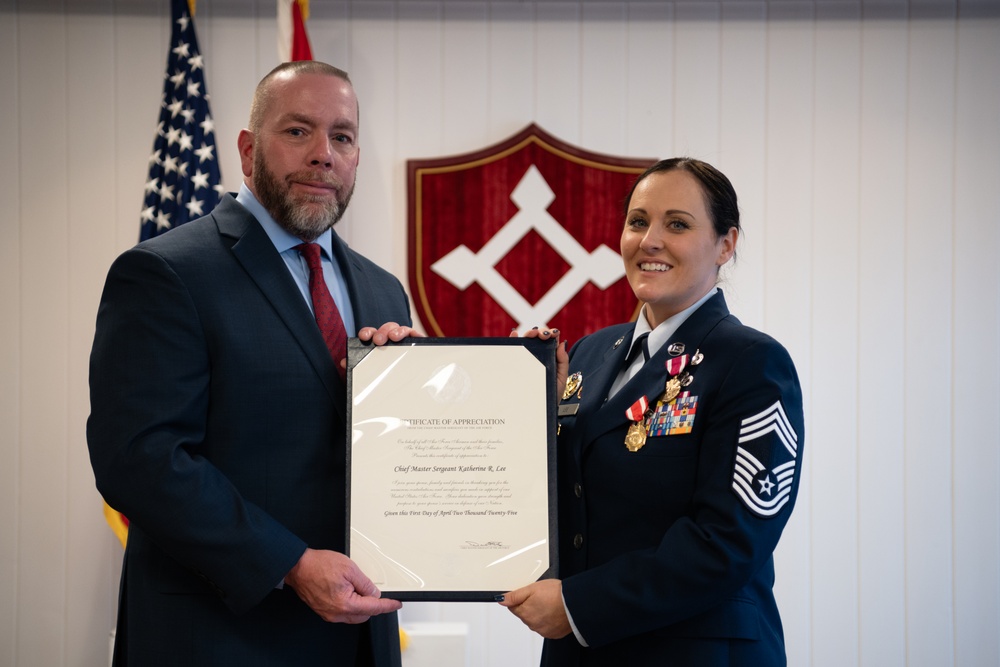 CMSgt. Lee retires following 25 year military career