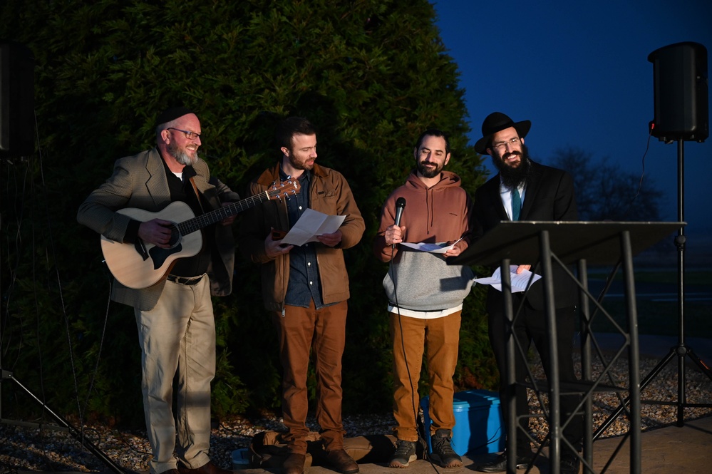 Beale Celebrates Menorah Lighting Ceremony with local Rabbi