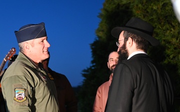 Beale Celebrates Menorah Lighting Ceremony with local Rabbi