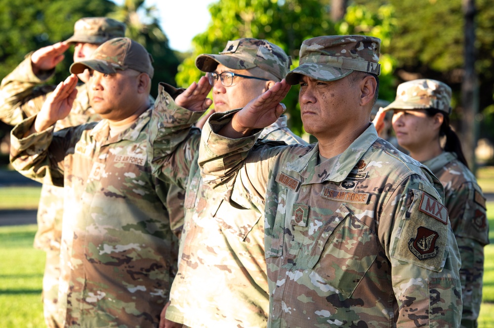 Hawaii ANG Salutes at Hickam Field Remembrance Ceremony