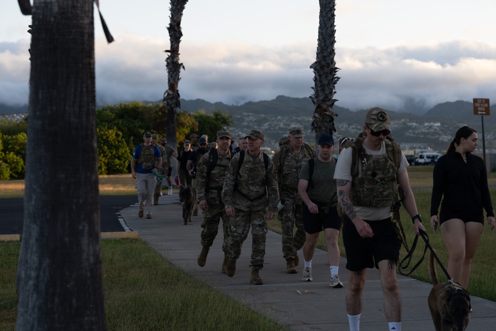 Air Force Office of Special Investigations Detachment 6 hosts Hustler 6 memorial ruck