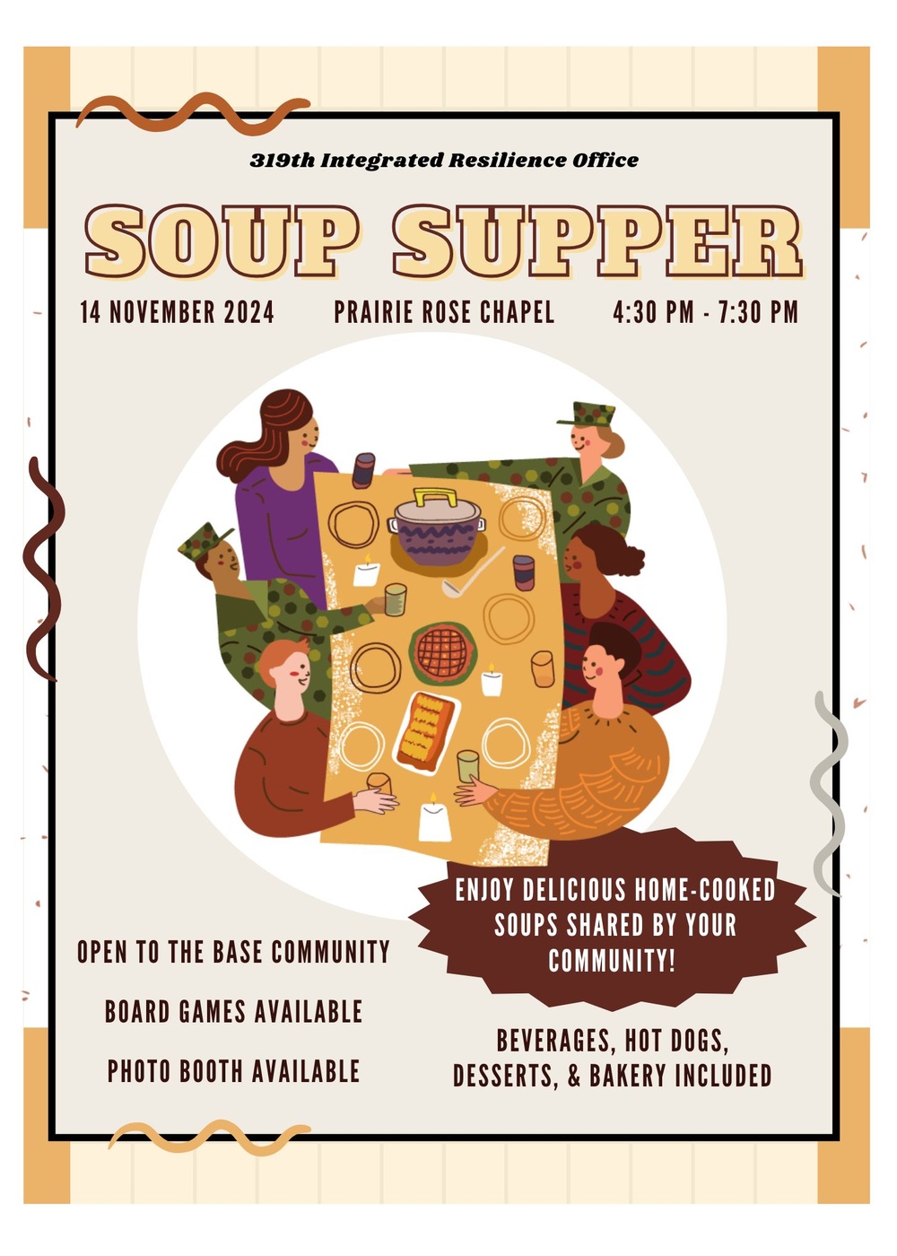 319th IRO Soup Supper Event