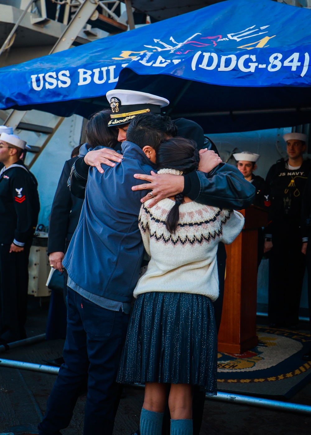 USS Bulkeley returns to Home Port and hosts The Secretary of the Navy