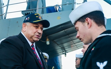 USS Bulkeley returns to Home Port and hosts The Secretary of the Navy