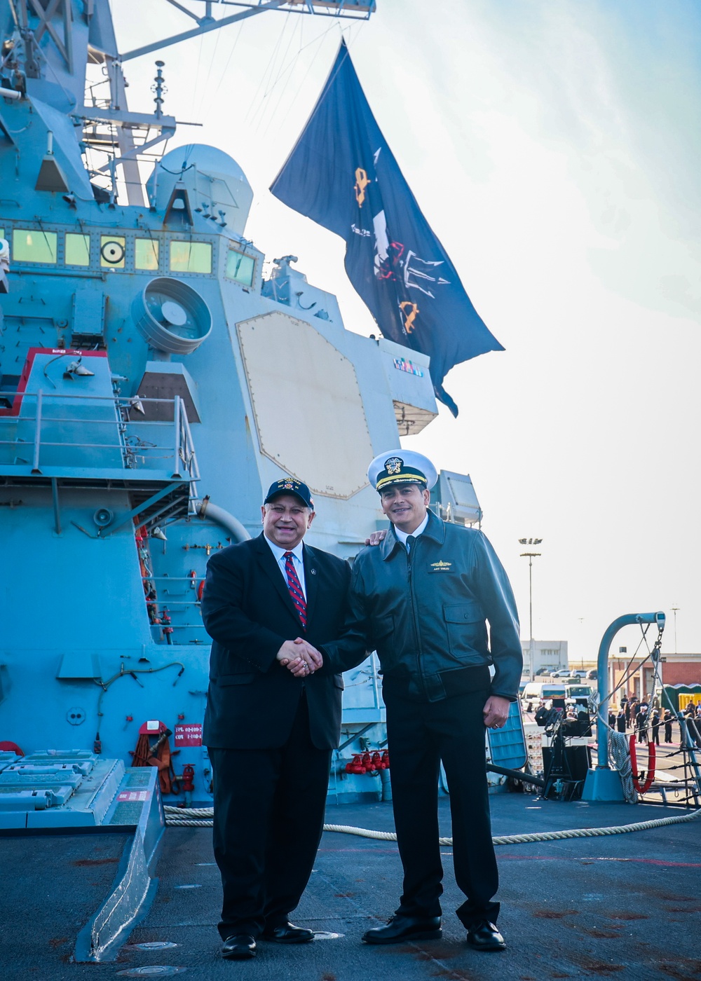 USS Bulkeley returns to Home Port and hosts The Secretary of the Navy