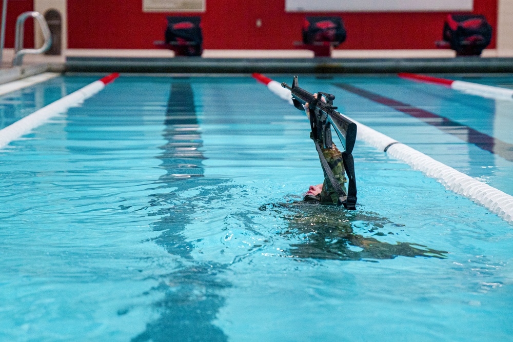 Army ROTC Cadets Tackle Water Survival Training at University of Arkansas