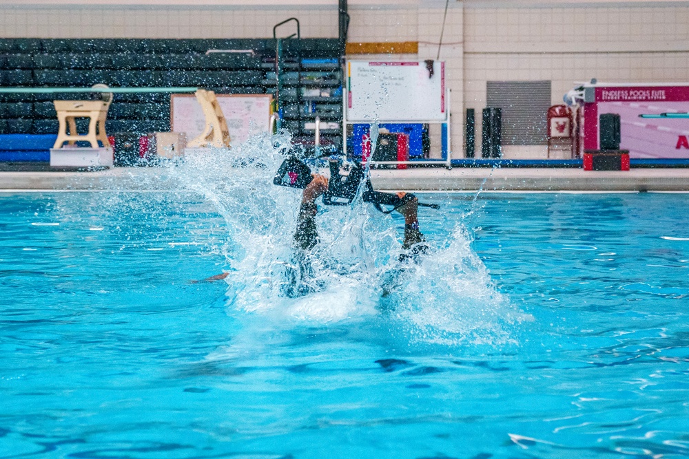 Army ROTC Cadets Tackle Water Survival Training at University of Arkansas