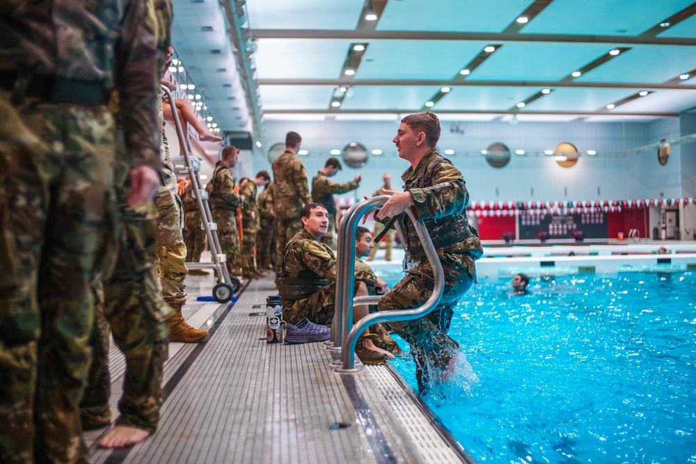 Army ROTC Cadets Tackle Water Survival Training at University of Arkansas
